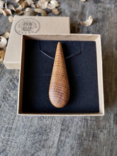 Load image into Gallery viewer, Irish Whiskey Barrel Teardrop Pendant Necklace