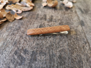 Irish Whiskey Barrel Cufflinks & Tie Clip Set from Whiskey Woodcraft